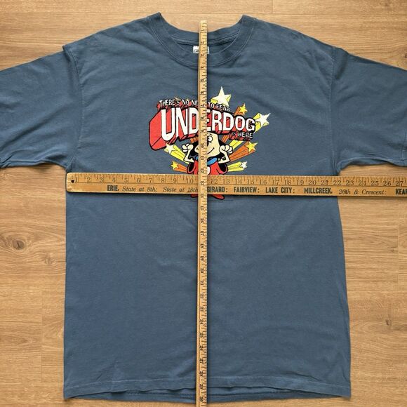 Vintage Y2K Underdog TV Cartoon Promo Shirt Large Raised Velvet Graphics 2004 - Picture 5 of 8